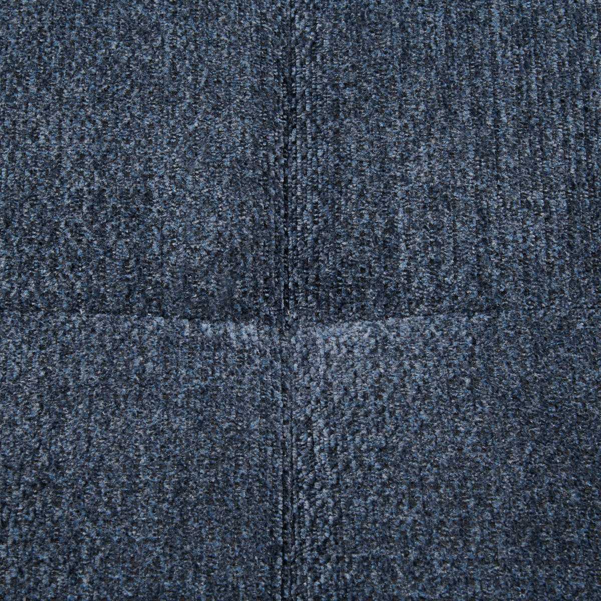 ECKSOFA in Chenille Blau  - Blau/Schwarz, KONVENTIONELL, Textil/Metall (291/153cm) - Hom`in