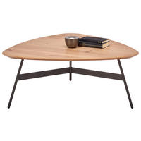 COUCHTISCH in Holz, Metall 87/90/35 cm  - Eichefarben/Anthrazit, Design, Holz/Metall (87/90/35cm) - Venjakob