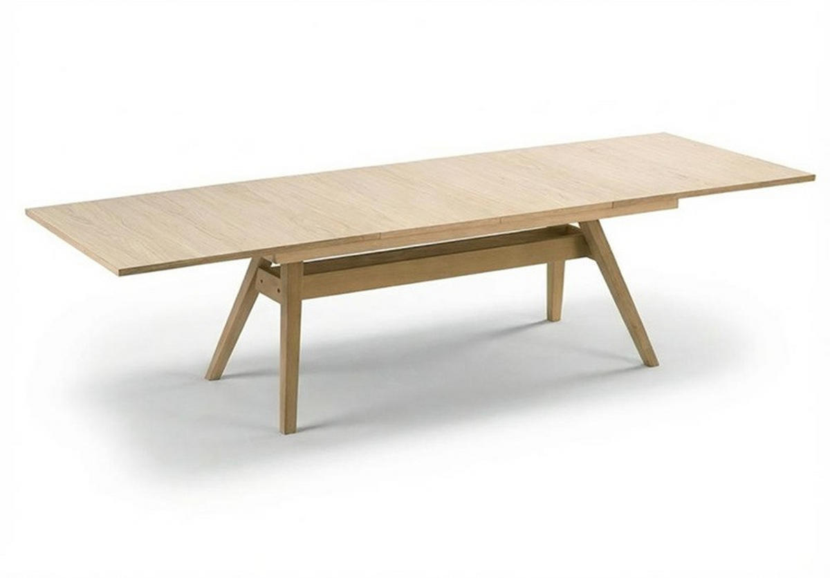 MATBORD 183-275/100/74 cm delar i massivt trä  trä utdragbar, finns i olika träslag, finns i olika trädekorer rektangulär ek Bianco  - ek Bianco, Lifestyle, trä (183-275/100/74cm) - Skovby