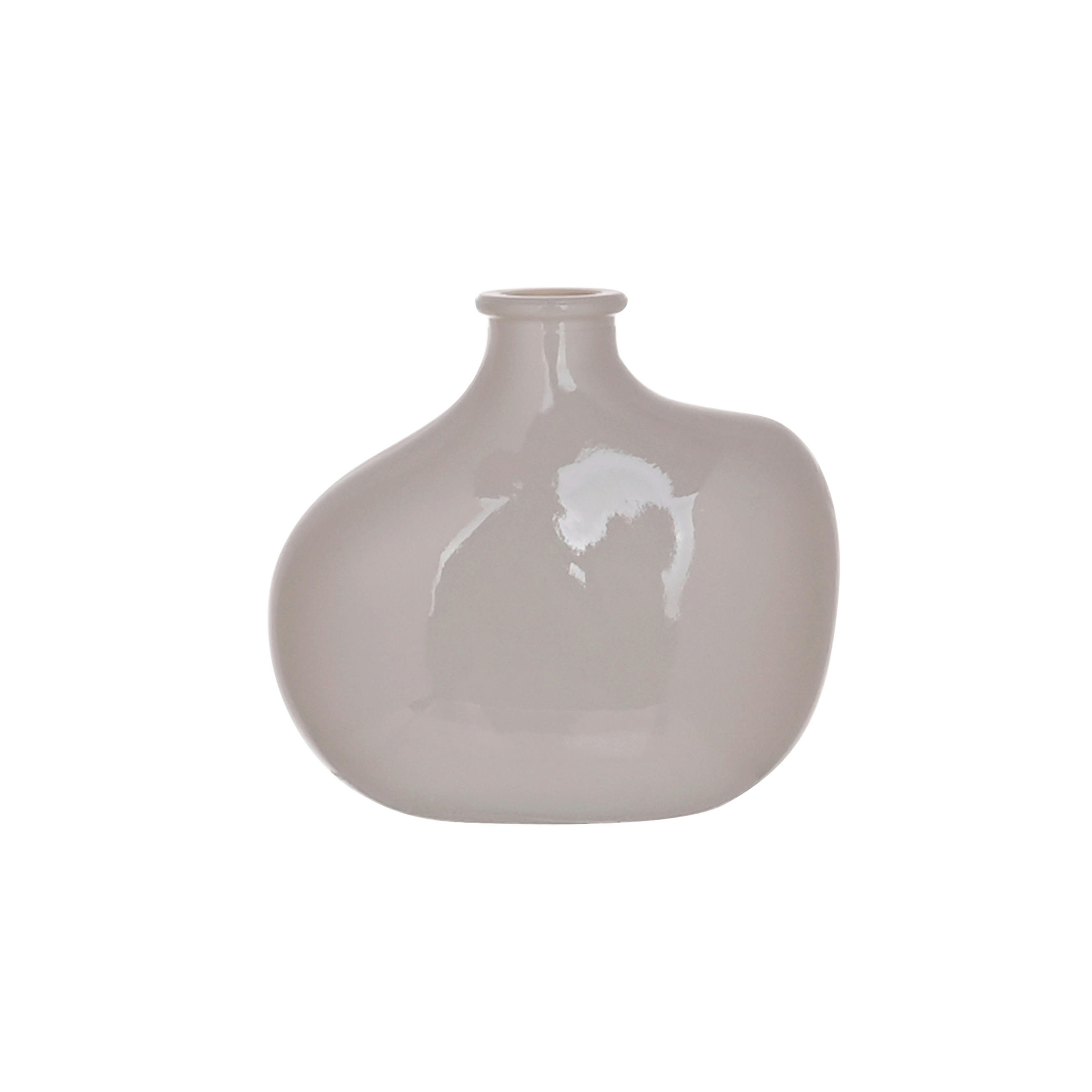 VASE 11 cm  - Hellgrau, Basics, Glas (9/11/5,8cm) - Ambia Home