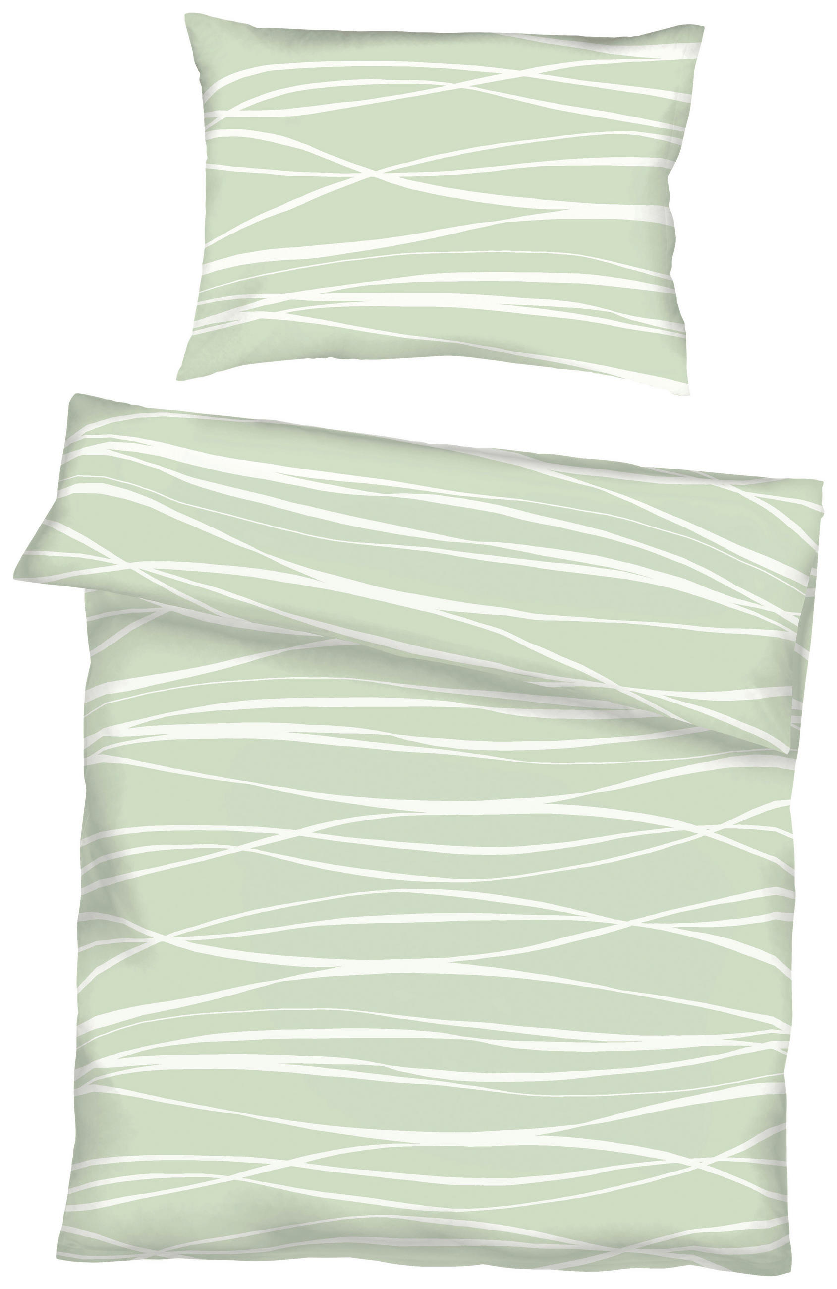 BETTWÄSCHE Satin 140/200 cm  - Jadegrün, KONVENTIONELL, Textil (140/200cm) - Kaeppel