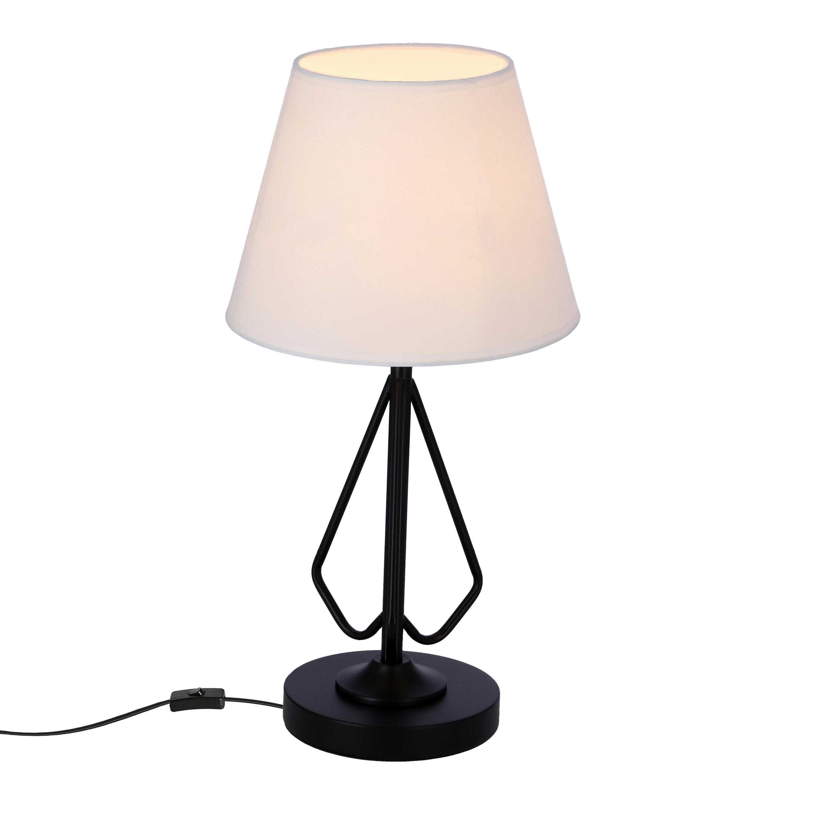 NAMIZNA SVETILKA  Morley   16/25/26 cm          - črna/bela, Basics, kovina/umetna masa (16/25/26cm)