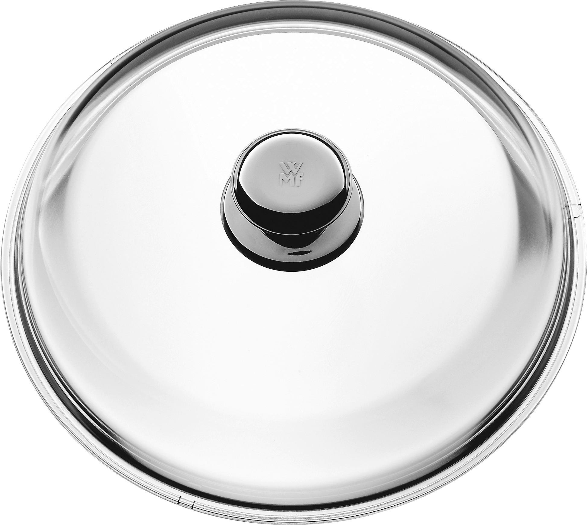 TOPFDECKEL 28 cm  - Klar/Edelstahlfarben, Design, Glas/Metall (28cm) - WMF