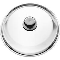 DECKEL  28 cm  - Klar/Edelstahlfarben, Basics, Glas/Metall (28cm) - WMF