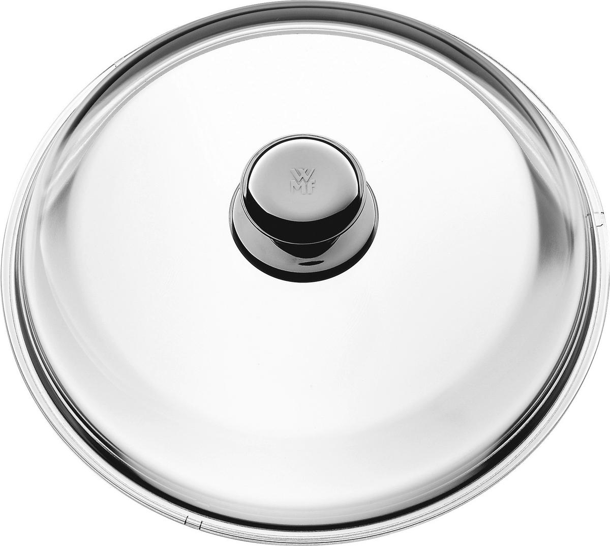 DECKEL  28 cm  - Klar/Edelstahlfarben, Basics, Glas/Metall (28cm) - WMF