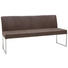 SITZBANK in Braun, Edelstahlfarben - Edelstahlfarben/Braun, Design, Textil/Metall (180cm) - Dieter Knoll SITZBANK in Braun, Edelstahlfarben - Edelstahlfarben/Braun, Design, Textil/Metall (180cm) - Dieter Knoll