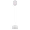 LED-HÄNGLAMPA BELINDA 15/150 cm  - klar/vit, Design, metall/glas (15/150cm) - Globo