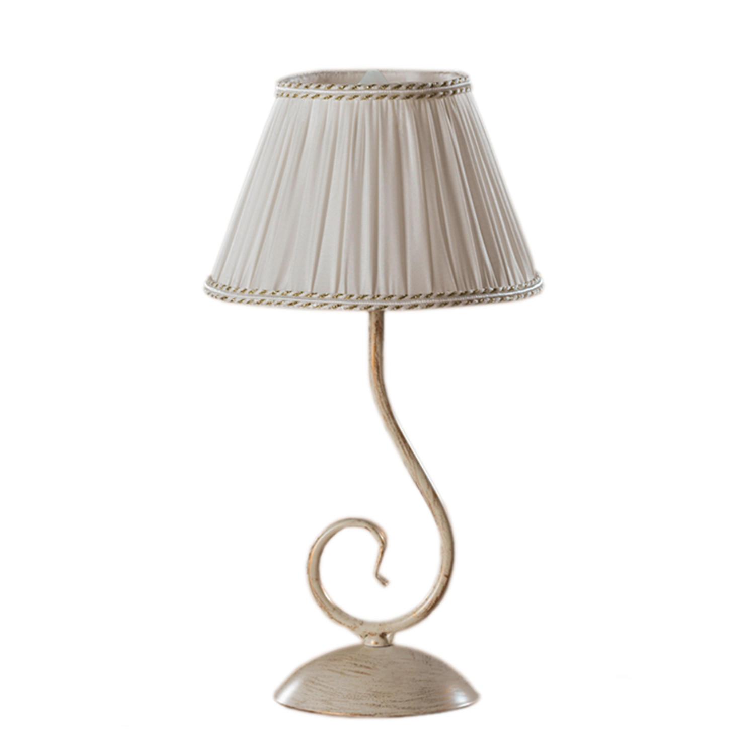 TISCHLEUCHTE Vivienne 20/20/40 cm   - Perlmutt/Cappuccino, KONVENTIONELL, Kunststoff/Textil (20/20/40cm)