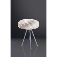 TISCHLEUCHTE 40/53 cm   - Weiß, KONVENTIONELL, Kunststoff/Metall (40/53cm)