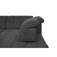 ECKSOFA in Webstoff Dunkelgrau  216/297 cm  - Dunkelgrau/Schwarz, Design, Holz/Textil (216/297cm) - Xora