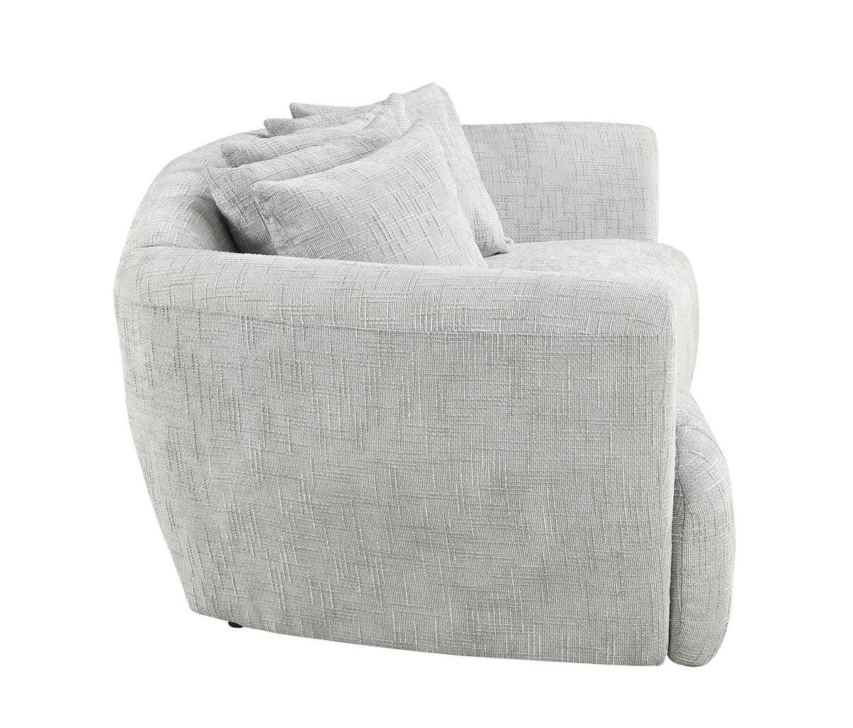 BIGSOFA Chenille Hellgrau  - Hellgrau, Design, Textil (240/79/118cm) - Carryhome