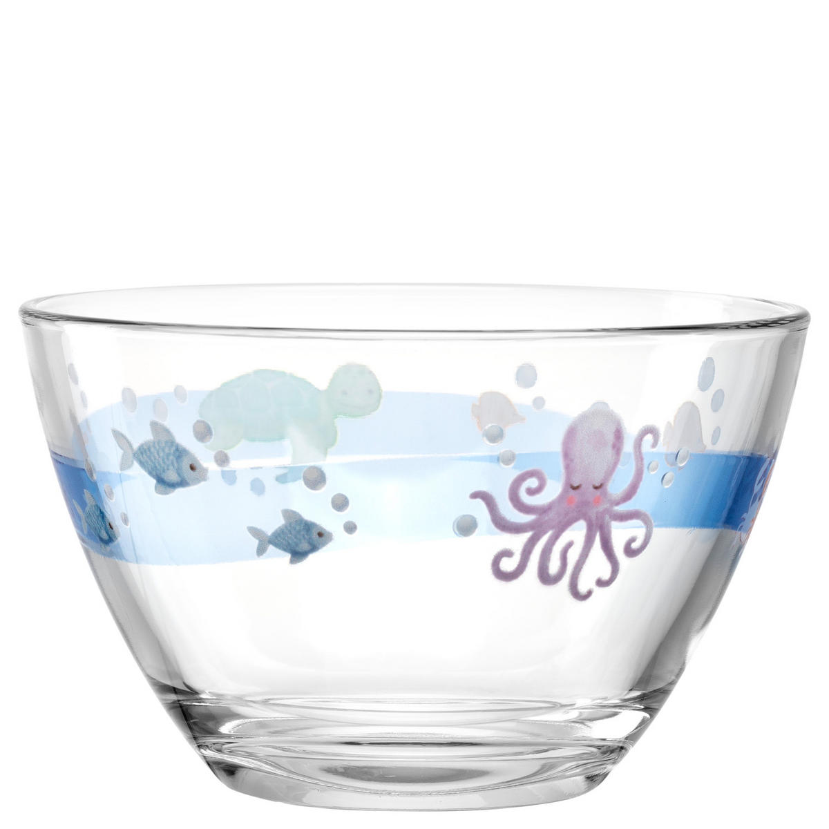 MÜSLISCHALENSET Bambini Aventura 6-teilig  - Trend, Glas (12/7,5/12cm) - Leonardo