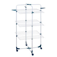 TURMWÄSCHETROCKNER 69/69/130 cm  - Weiß, Basics, Kunststoff/Metall (69/69/130cm) - Dirt Devil