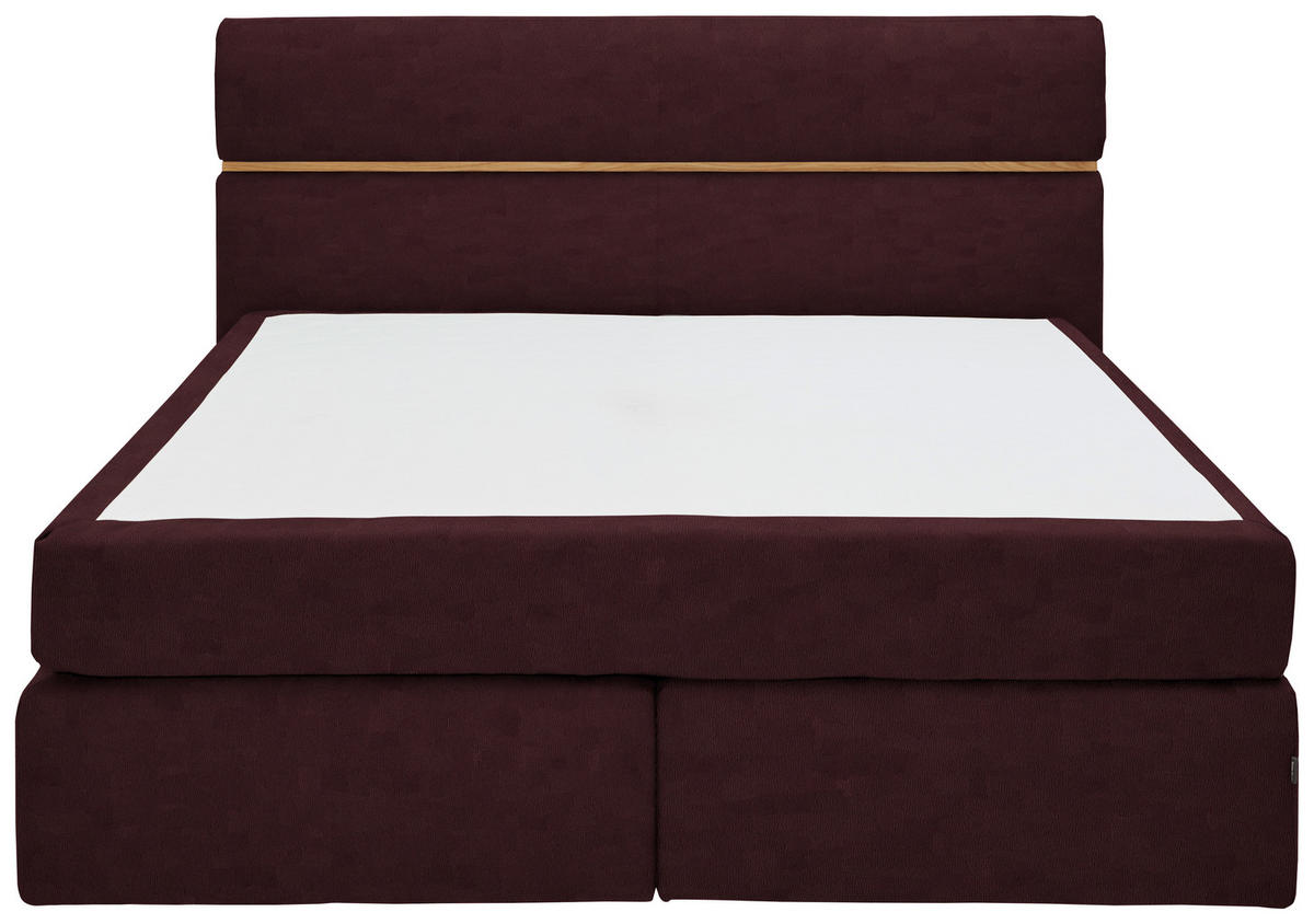 BOXSPRINGBETT 180/200 cm  in Braun, Eichefarben  - Eichefarben/Schwarz, Konventionell, Holz/Kunststoff (180/200cm) - Dieter Knoll