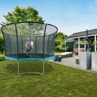 TRAMPOLIN  - Schwarz/Grün, KONVENTIONELL, Kunststoff/Metall (405/269/405cm) - Ambia Garden