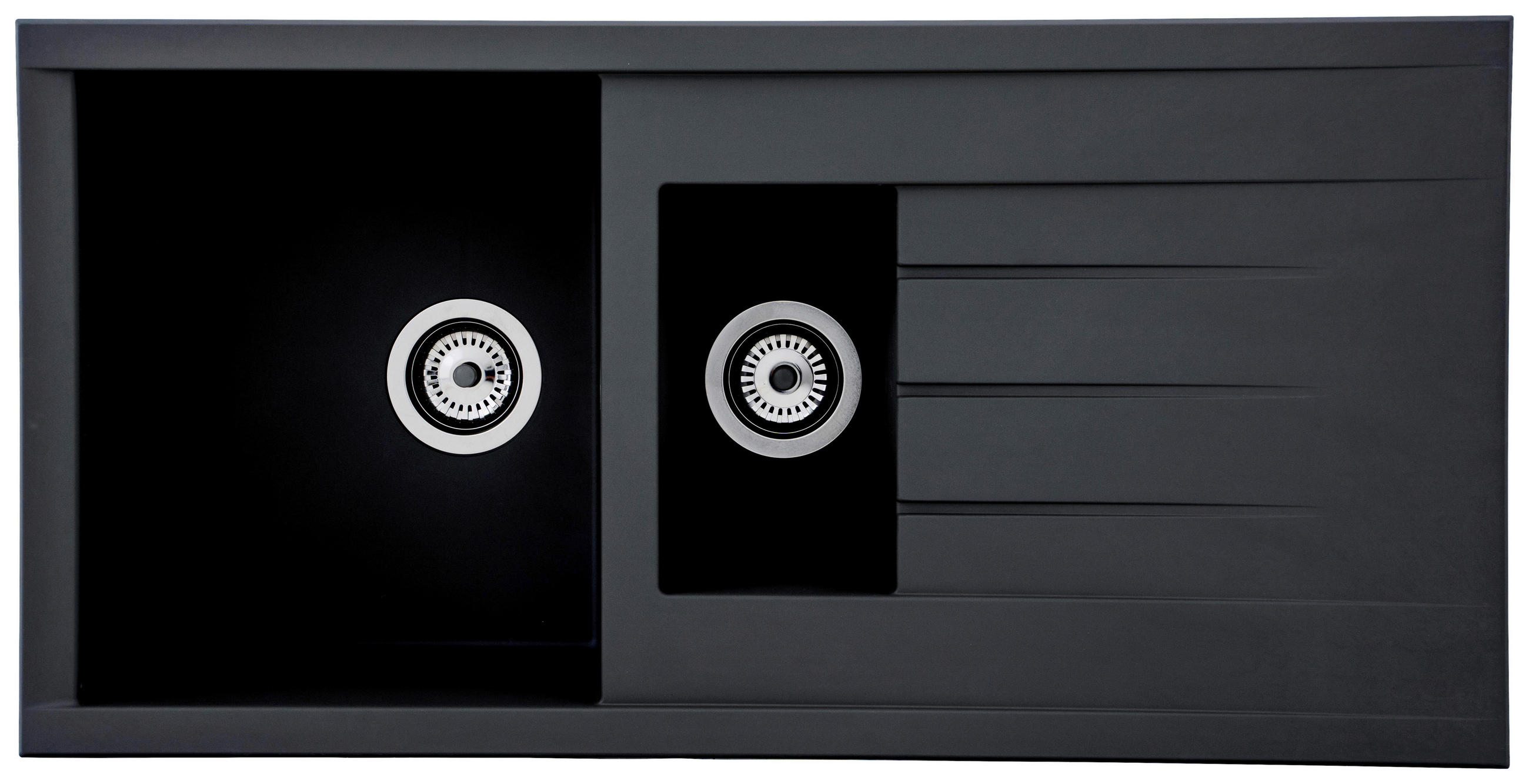 DISKHO 1712HOUSTON100X50S  - svart, Trend, glas/plast (100/21/50cm) - Respekta