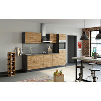 KÜCHENLEERBLOCK   in Eichefarben  - Eichefarben/Anthrazit, MODERN, Holzwerkstoff (270/200/60cm) - Held