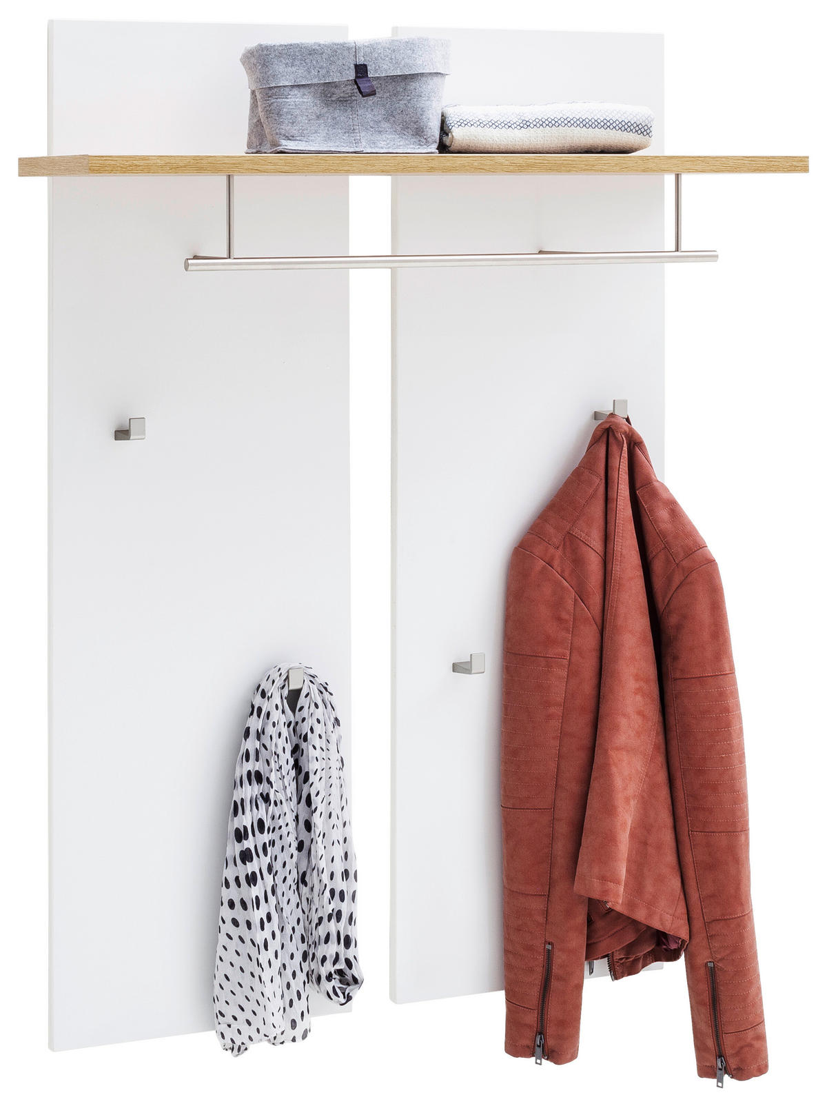 GARDEROBENPANEEL  in 88/118/28 cm  - Eichefarben/Weiß, Natur, Holzwerkstoff (88/118/28cm)