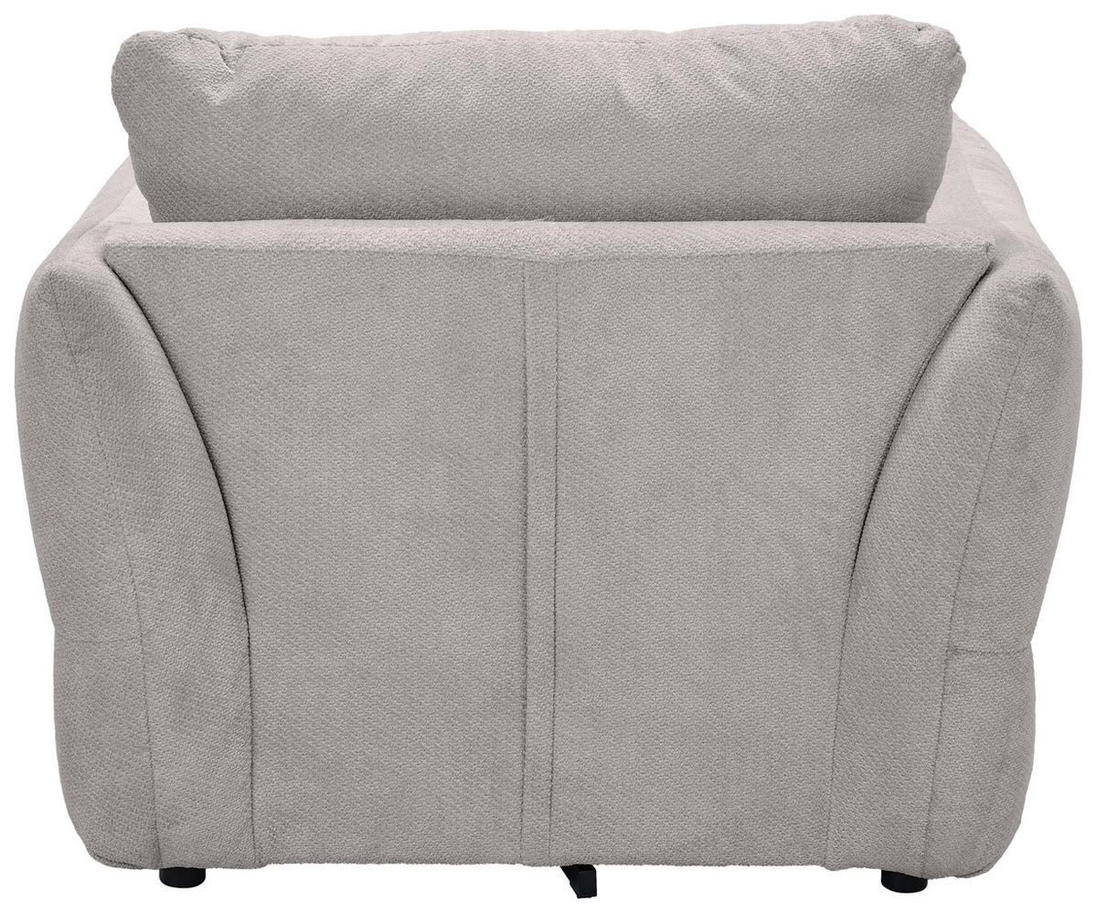 SESSEL in Webstoff Hellgrau  - Hellgrau/Schwarz, KONVENTIONELL, Textil/Metall (112/88/120cm) - Carryhome