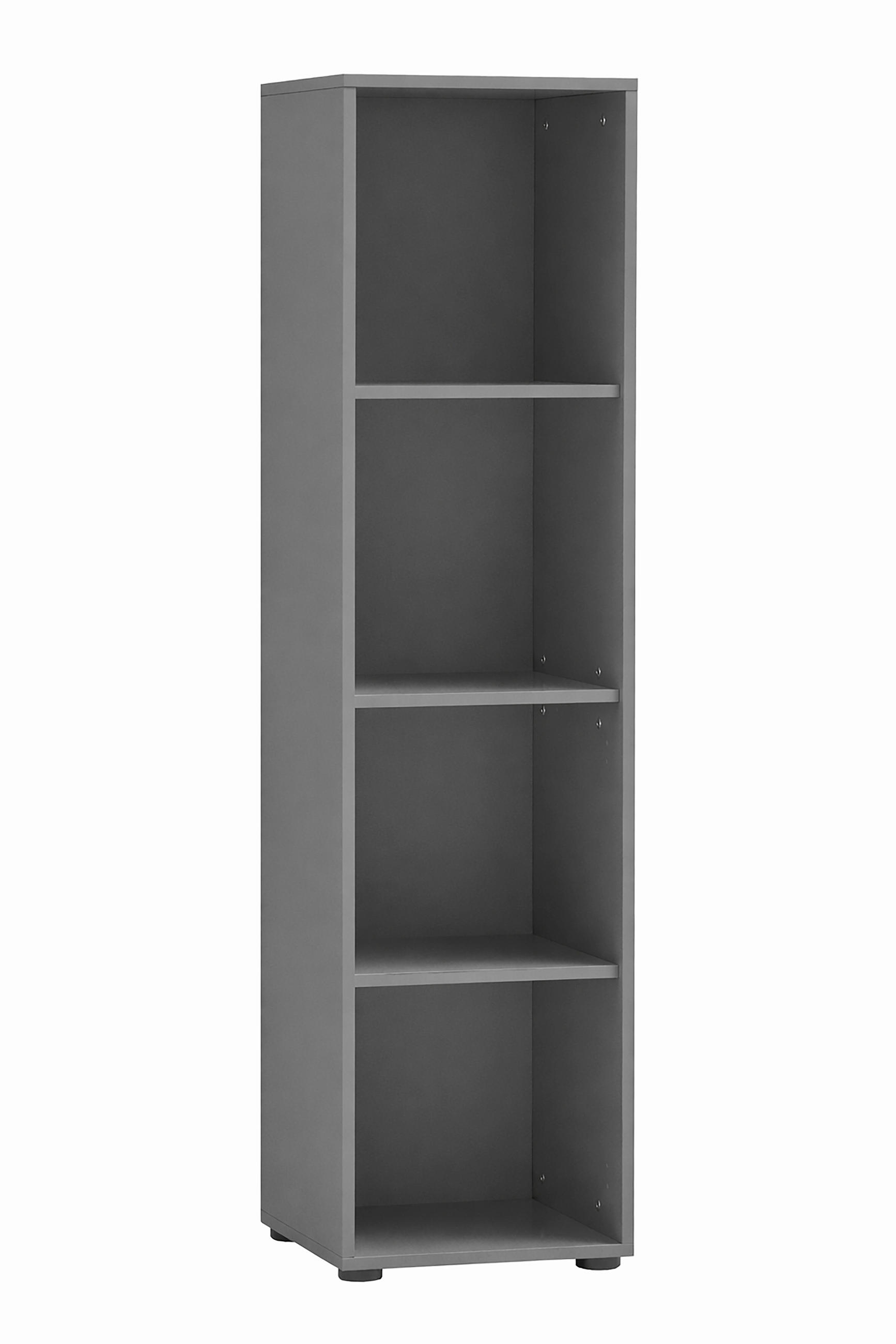REGAL Anthrazit  - Anthrazit/Schwarz, MODERN, Holzwerkstoff/Kunststoff (38,2/150/38,2cm) - MID.YOU