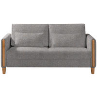 SCHLAFSOFA in Holz, Textil Blau, Buchefarben, Beige  - Blau/Beige, Design, Holz/Textil (174/88/104cm) - Niels Andersson