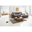 ECKSOFA in Flachgewebe Grau  294/173 cm  - Chromfarben/Weiß, Design, Kunststoff/Textil (294/173cm) - Carryhome