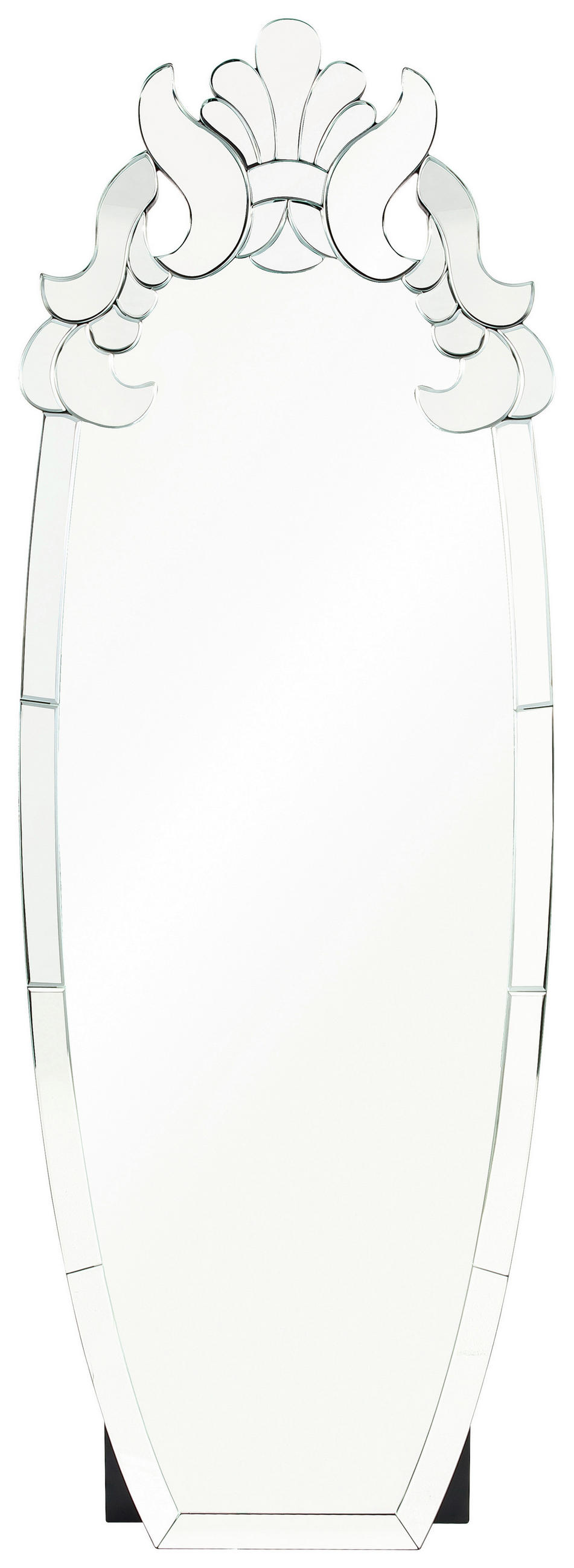 WANDSPIEGEL 55/160/4,2 cm    in oval  - Klar, Design, Glas/Holzwerkstoff (55/160/4,2cm) - MID.YOU