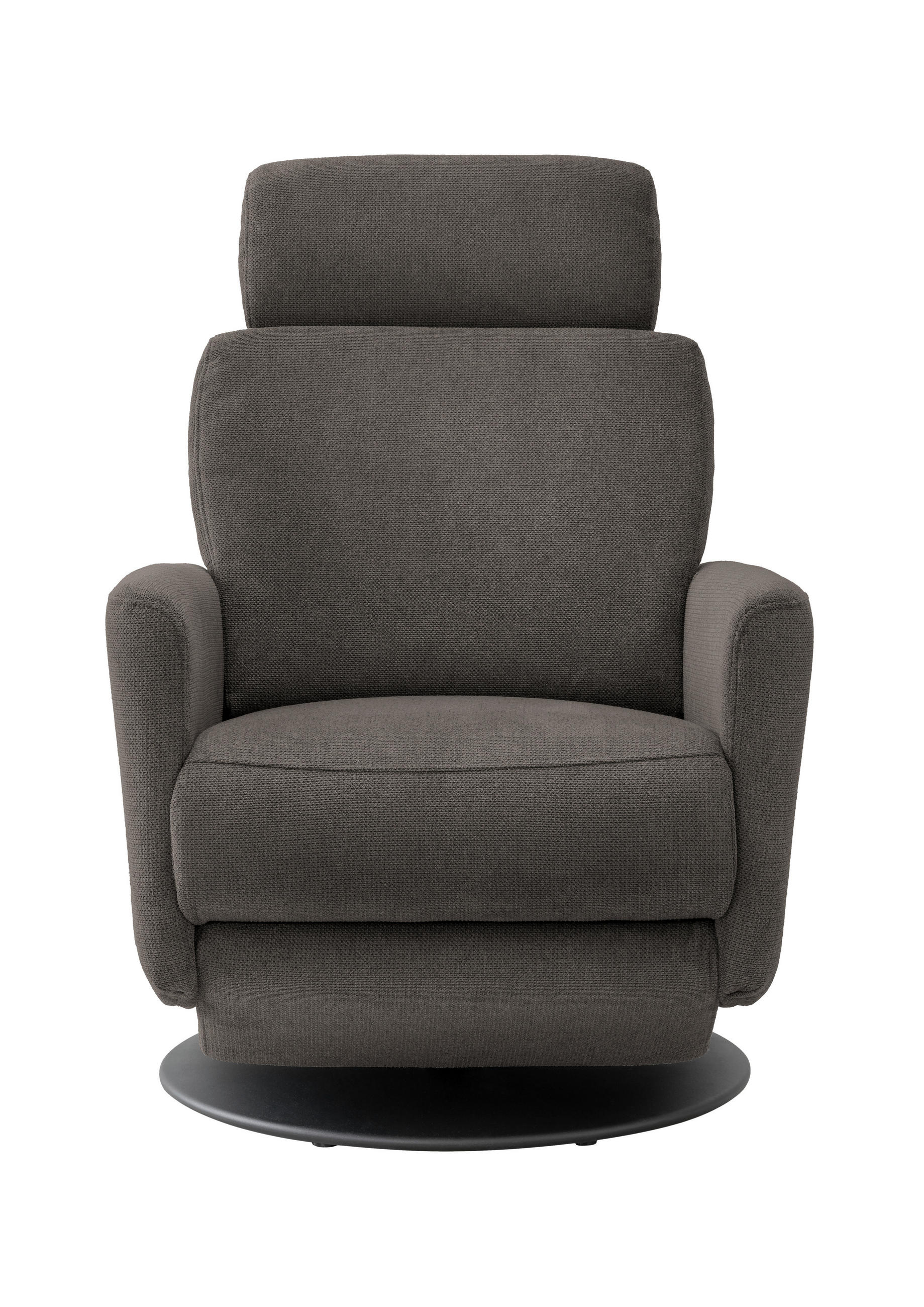 RELAKS FOTELJA tekstil  sivo-smeđa   - sivo-smeđa/crna, Moderno, tekstil/metal (77/105/87-154cm) - Livetastic