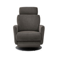 RELAKS FOTELJA tekstil  sivo-smeđa   - sivo-smeđa/crna, Moderno, tekstil/metal (77/105/87-154cm) - Livetastic