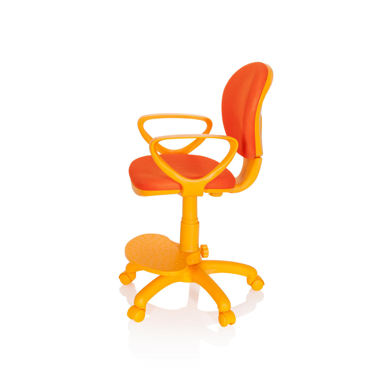 MLADINSKI VRTLJIVI STOL umetna masa oranžna  - oranžna, Basics, umetna masa (53/83-95/51cm) - MID.YOU