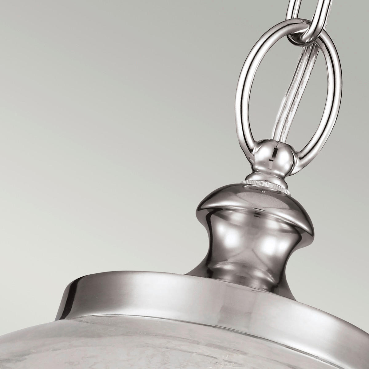 HÄNGELEUCHTE 30.5/53.3 cm    - Edelstahlfarben, Konventionell, Glas/Metall (30.5/53.3cm) - Elstead Lighting