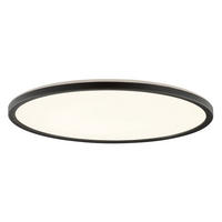 LED PLAFONJERA - bela/crna, Osnovno, plastika (42/2,9/42cm)