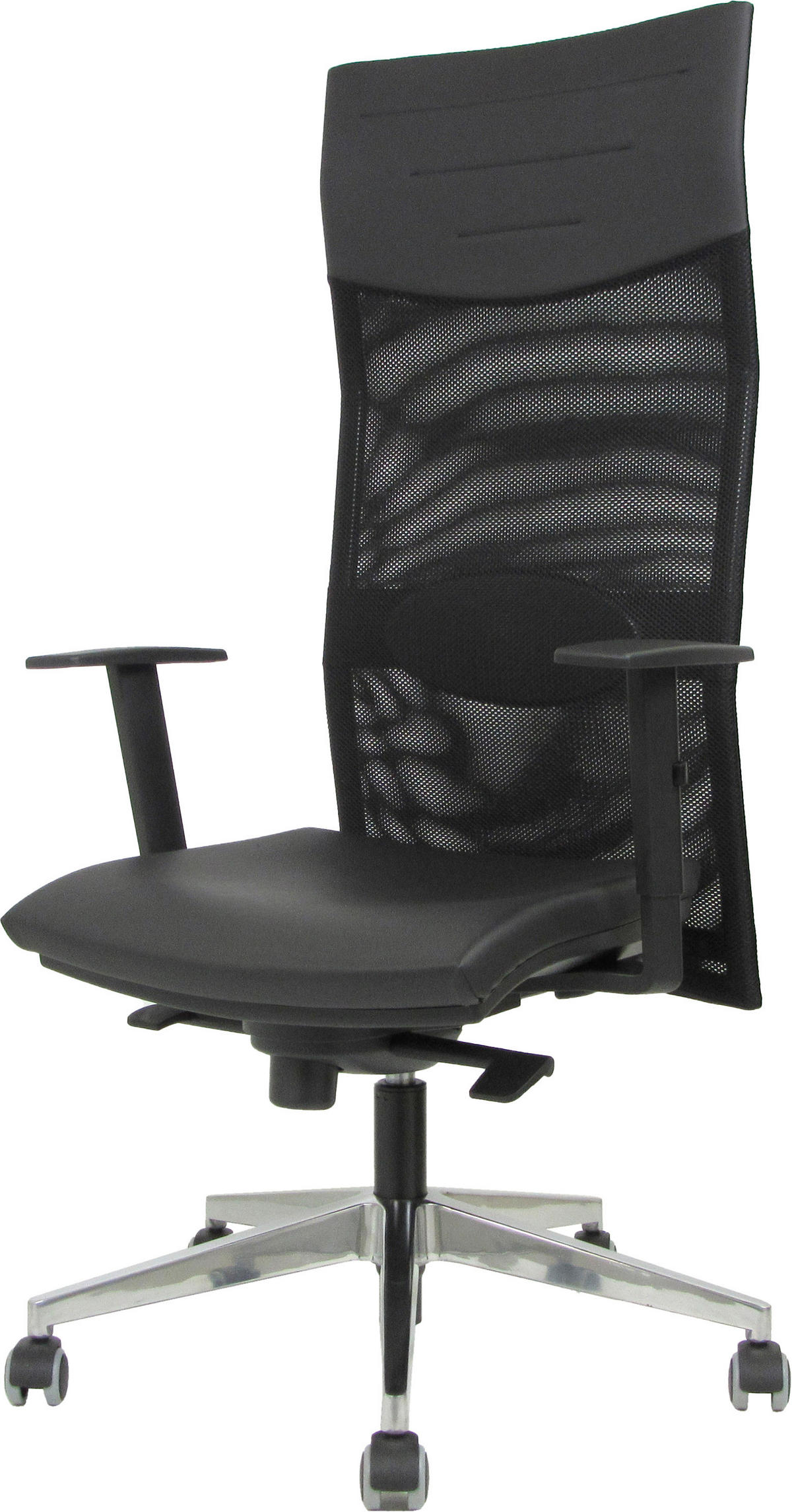 UREDSKI STOLAC    - crna, Moderno, metal/plastika (65/123/65cm)