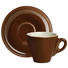 ESPRESSOTASSE MIT UNTERTASSE - Braun, Basics, Keramik - Novel ESPRESSOTASSE MIT UNTERTASSE - Braun, Basics, Keramik - Novel