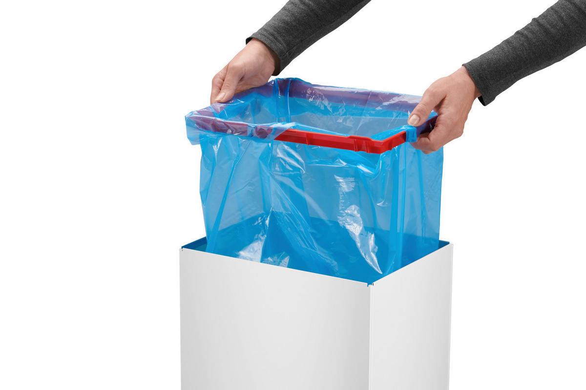 ABFALLSAMMLER BIG-BOX SWING XL 52 L  - Schwarz/Weiß, Basics, Kunststoff/Metall (33,9/76,3/26cm) - Hailo
