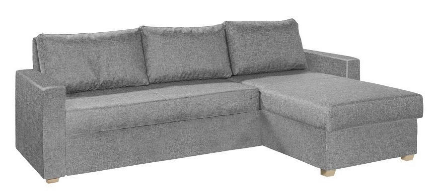 SJEDEĆA GARNITURA drvo  siva   - siva/boje hrasta, Design, drvo (230/155cm)