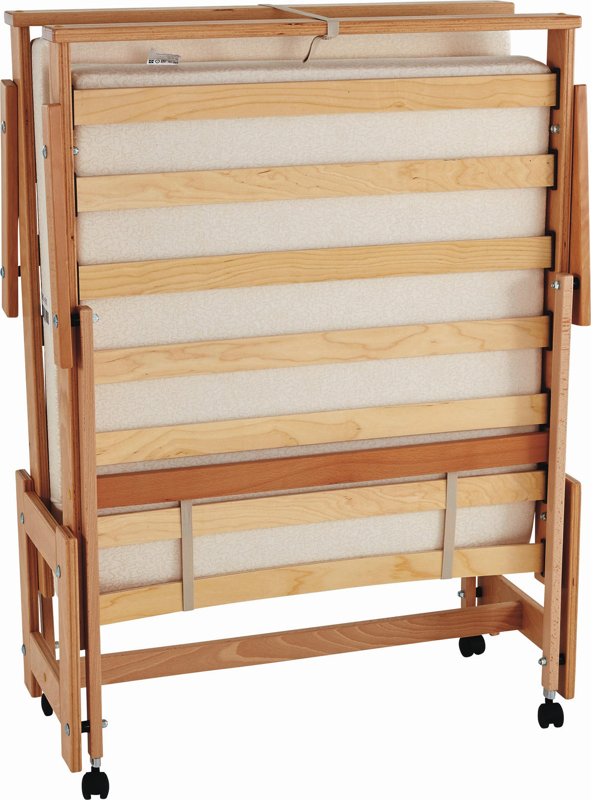 KLAPPBETT 80/190 cm,  in  - Buchefarben, Basics, Holz/Textil (80/190cm) - Livetastic