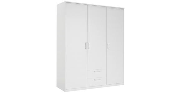 DREHTÜRENSCHRANK 157/194/54 cm 3-türig  - Silberfarben/Weiß, KONVENTIONELL, Holzwerkstoff/Kunststoff (157/194/54cm) - Xora