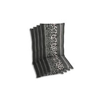 SESSELAUFLAGENSET in Anthrazit Animalprint  - Anthrazit, Basics, Textil (50/7/120cm)
