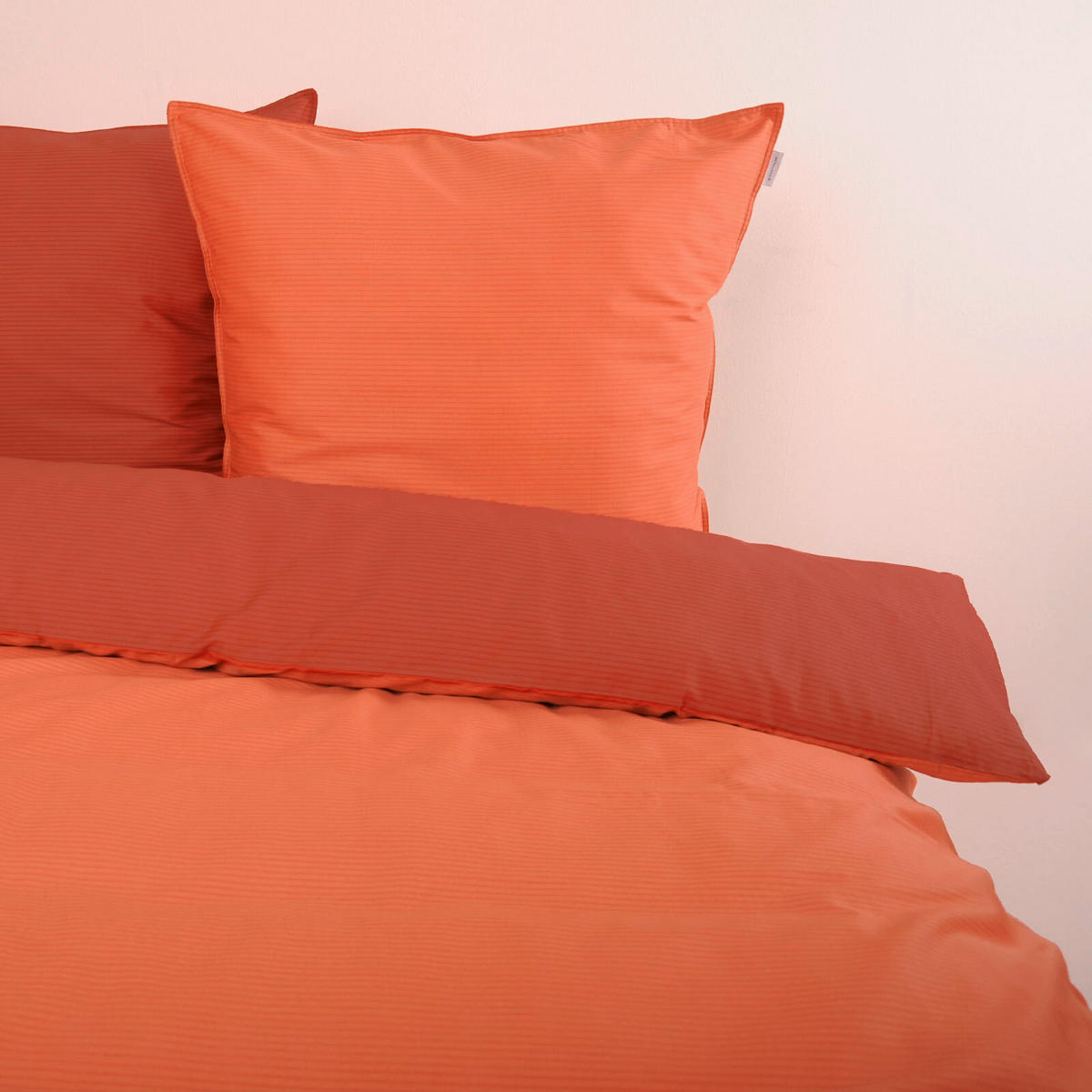 WENDEBETTWÄSCHE Satin 155/220 cm  - Koralle, Basics, Textil (155/220cm) - Tom Tailor