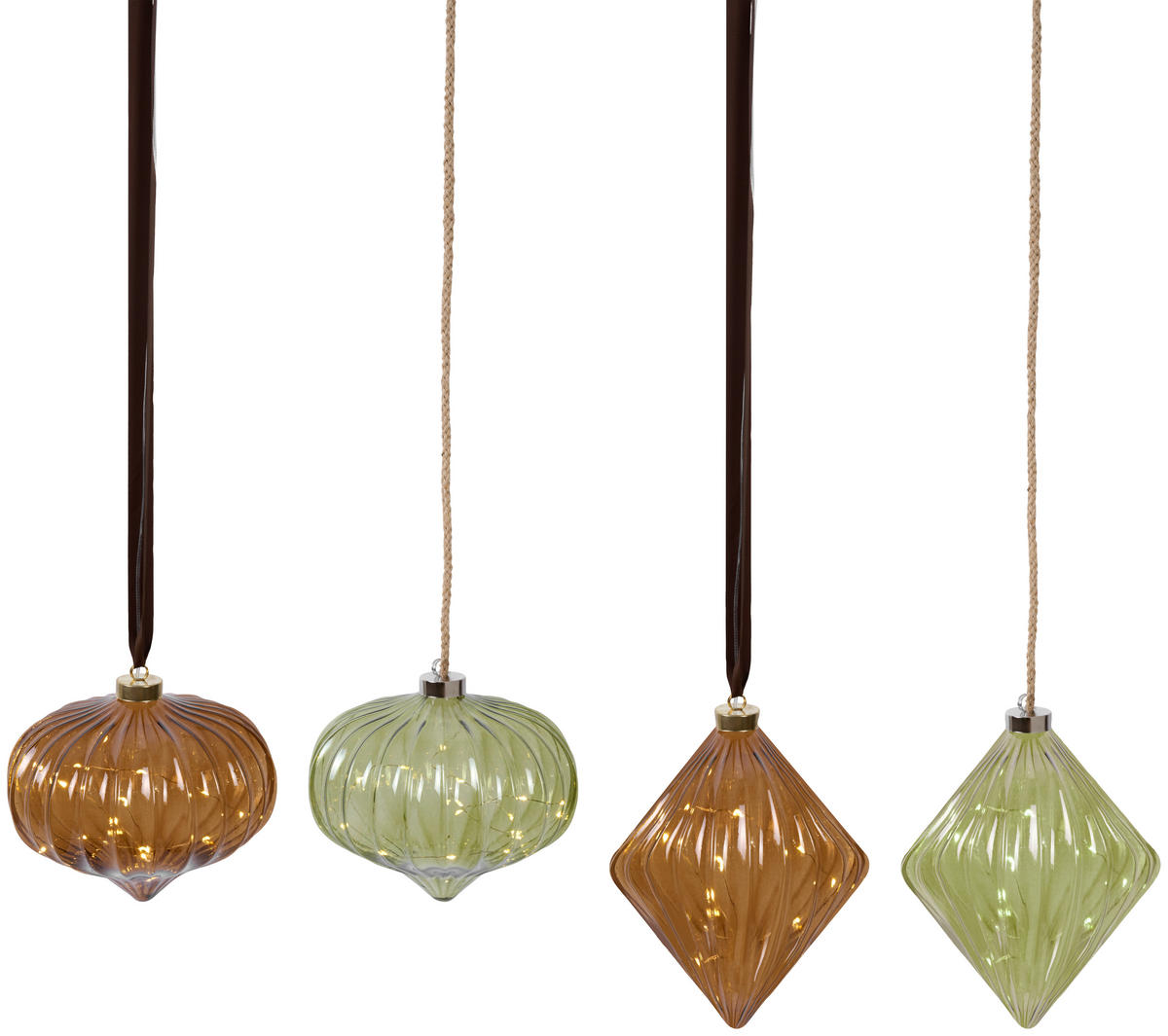 ZÁVESNÁ DEKORÁCIA - zelená, Trend, sklo (20/21cm) - Ambia Home