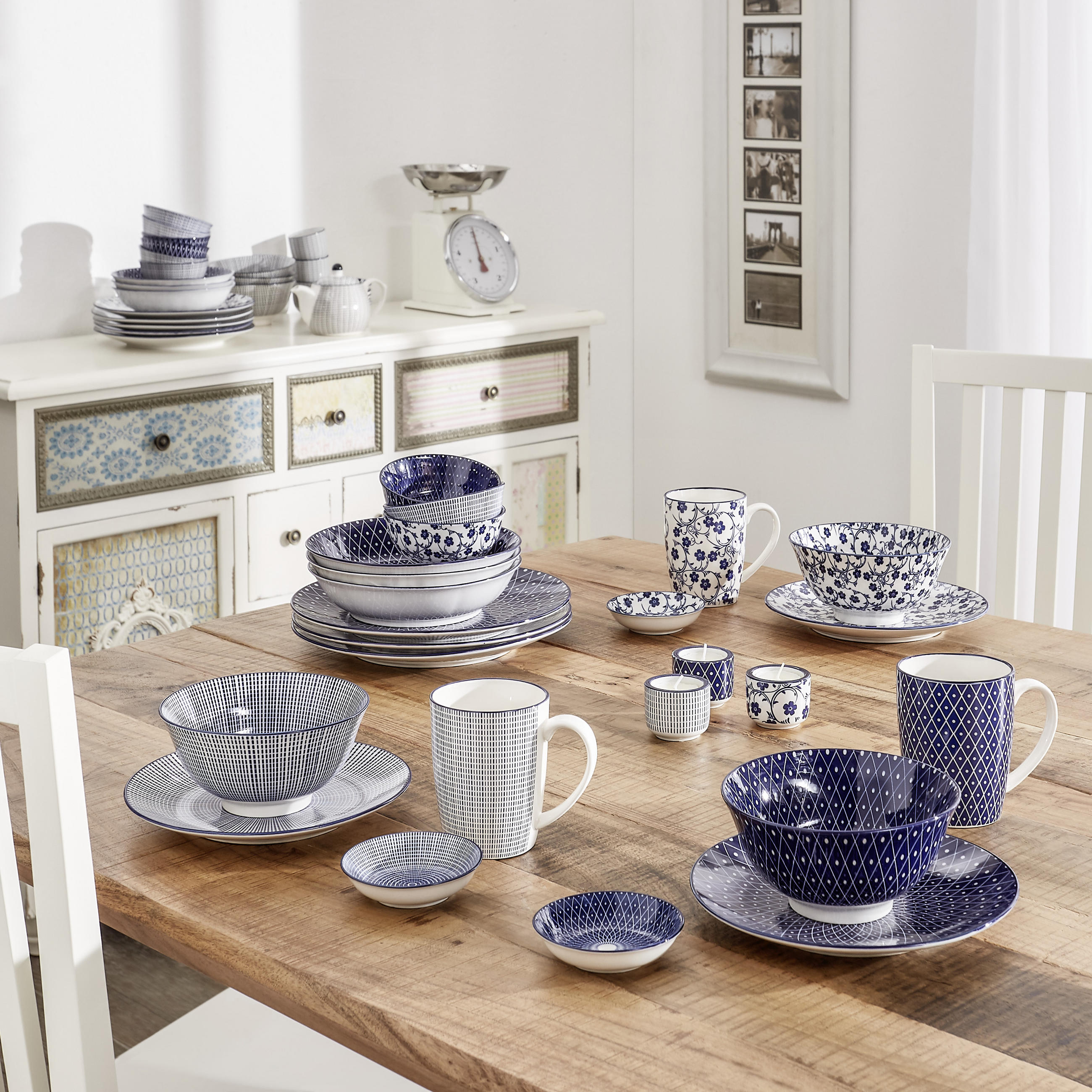 CANĂ PENTRU CAFEA 0,350 ml  - albastru/alb, Basics, ceramică (0,350l) - Ritzenhoff Breker