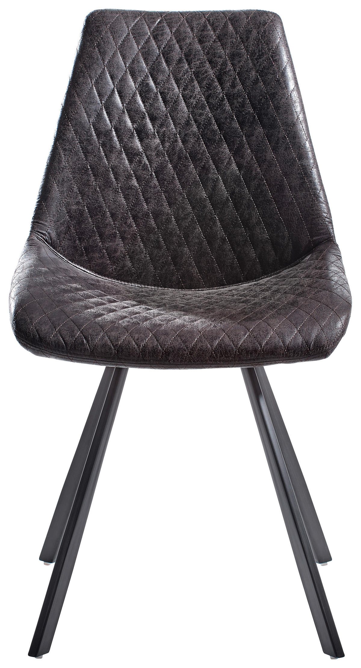SCAUN in metal, textil gri  - gri, Trend, metal/textil (46/86/61cm) - Ambia Home