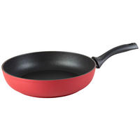 PFANNE 28 cm  - Rot/Schwarz, Basics, Metall (28cm) - Kelomat