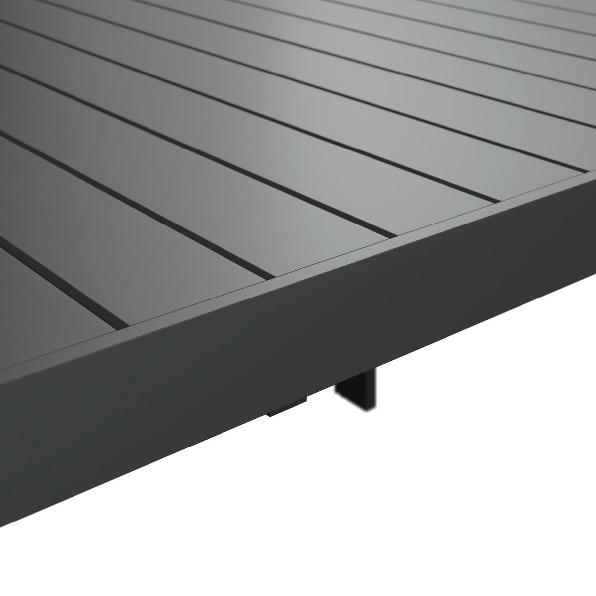 GARTENTISCH Metall rechteckig  - Anthrazit, MODERN, Metall (195/255/75/100cm) - Ambia Garden