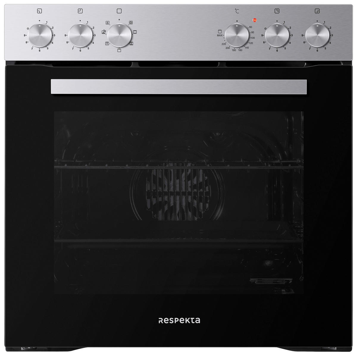 HERDSET HS2201-26  - Edelstahlfarben/Schwarz, Trend, Glas/Kunststoff (59,5/59,5/56,5cm) - Respekta