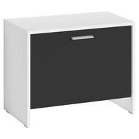 GARDEROBENBANK - Silberfarben/Schwarz, MODERN, Kunststoff (60/48/35cm) - MID.YOU