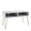 LOWBOARD Athena  in 105/62/49 cm  - Goldfarben/Weiß, Design, Holzwerkstoff/Metall (105/62/49cm) - MID.YOU