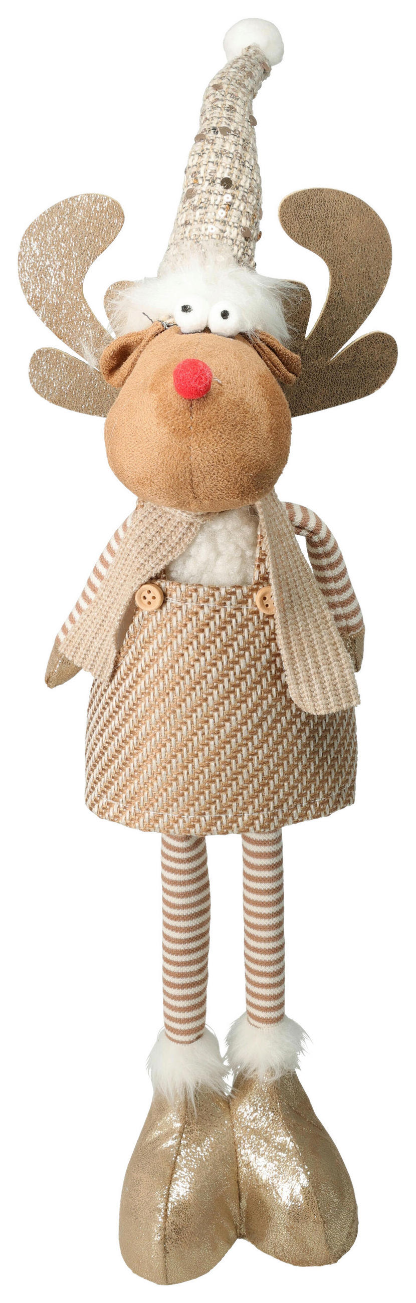 Dekorenntier - multicolor, textil (14/49/12cm)