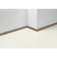 SOCKELLEISTE Braun, Eichefarben, Dunkelgrau, Dunkelbraun  - Eichefarben/Dunkelgrau, Basics, Holzwerkstoff (220/1,6/4cm) - Parador